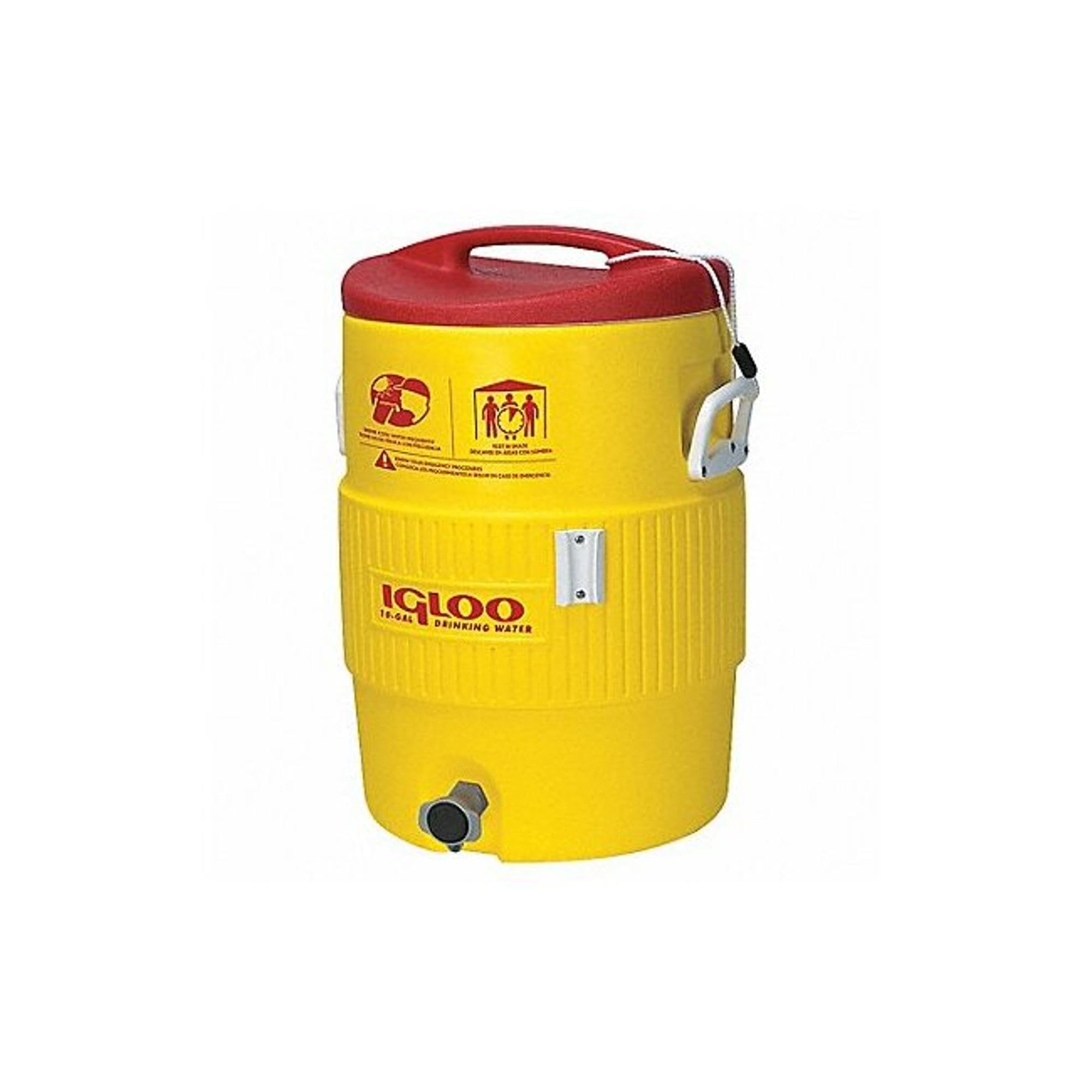 Enfriador De Bebidas Igloo Industrial De 10 Galones Amarillo/rojo/blanco - Venta Internacional.