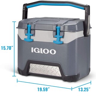Foto 3 | Cooler Igloo Bmx, 25 Cuartos De Galón, Carbonita, Gris Y Azul - Venta Internacional.
