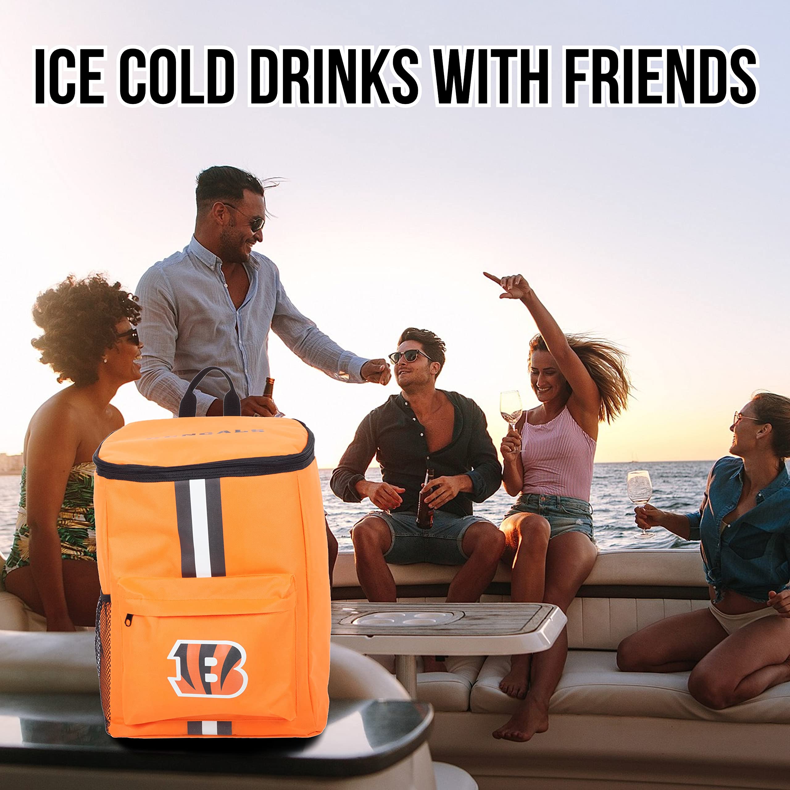 Foto 7 pulgar | Mochila Térmica Foco Cincinnati Bengals Con Aislamiento De 24 Litros Y 36 Latas - Venta Internacional.