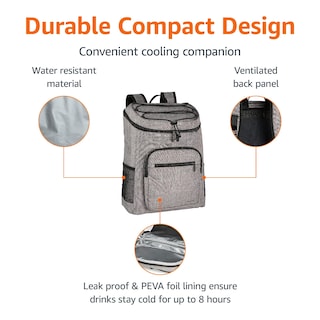 Foto 2 | Enfriador De Mochilas Amazon Basics Impermeable Con Capacidad Para 30 Latas - Venta Internacional.