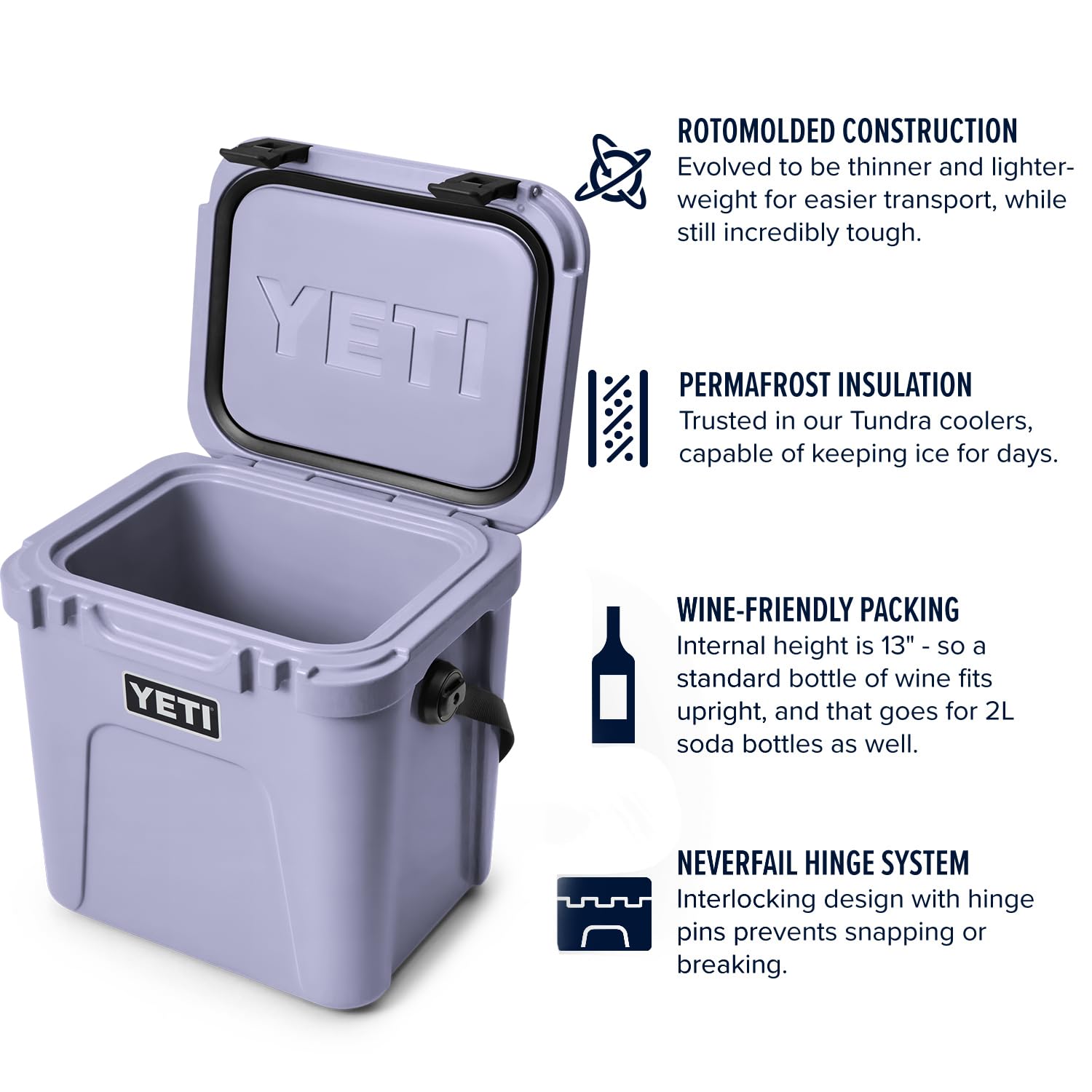 Foto 4 pulgar | Hielera Yeti Roadie 24 Hard Cosmic Lilac Con Capacidad De 24 Litros - Venta Internacional.