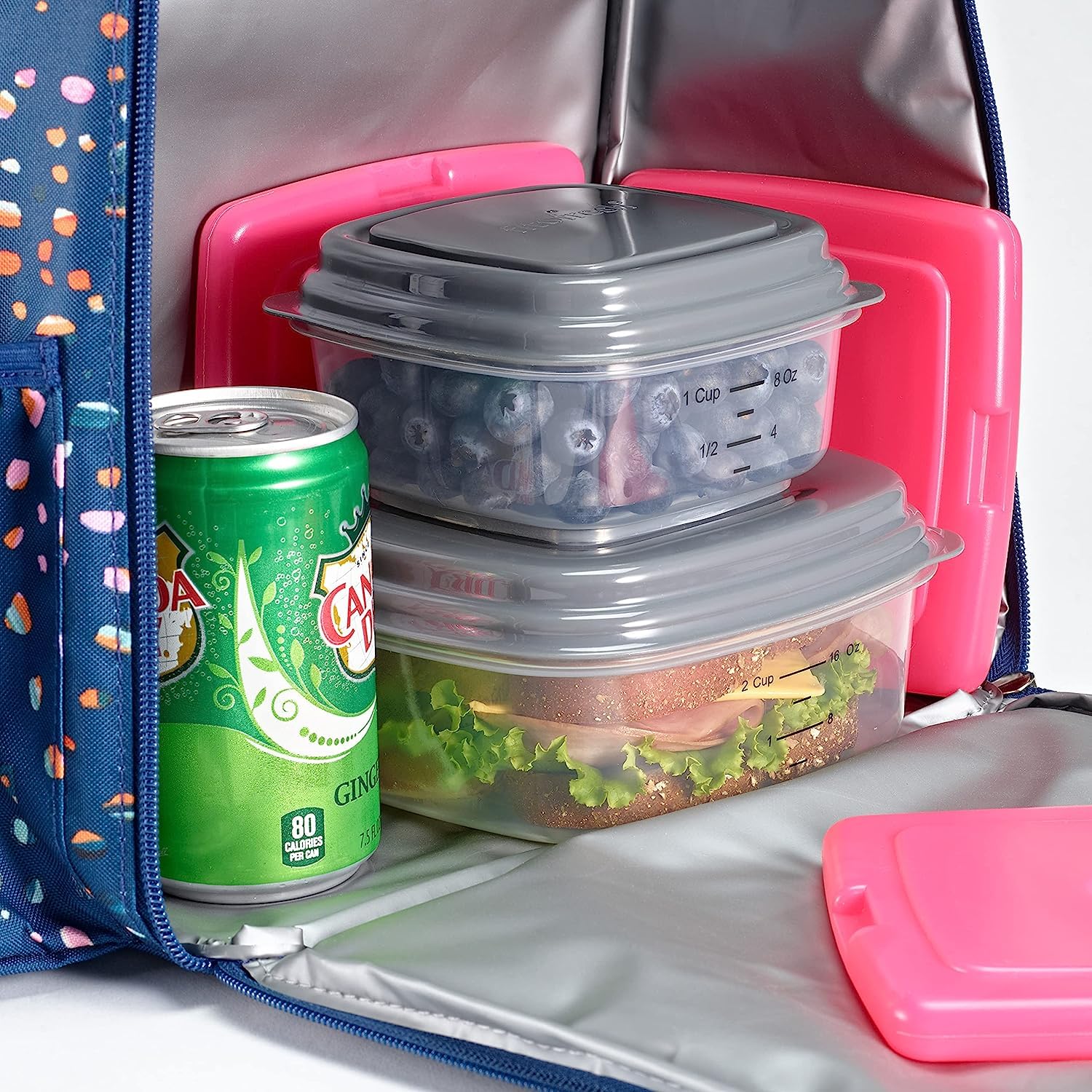 Foto 5 | Ice Packs Fit & Fresh Cool Cool Cool Cool, Paquete De 4 Unidades, Color Rosa - Venta Internacional.