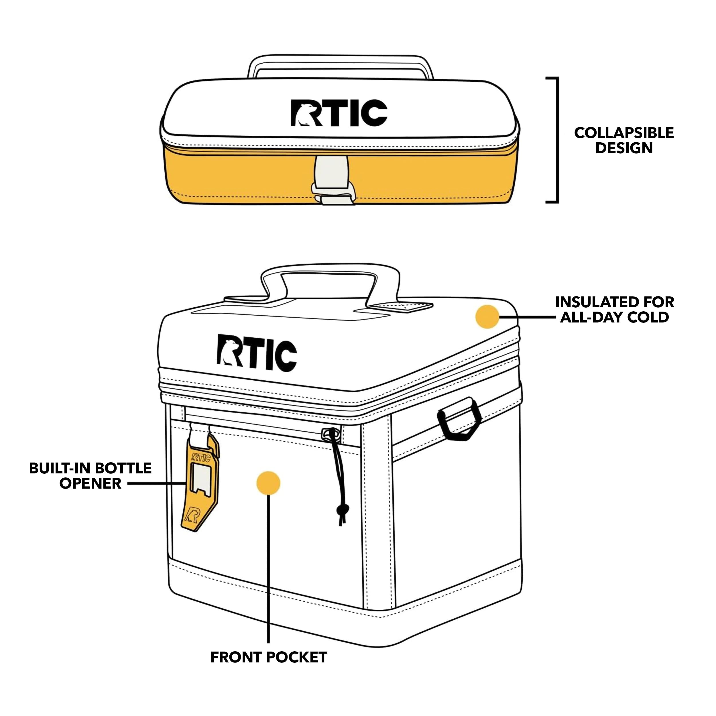 Foto 6 pulgar | Cooler Rtic Everyday 15 Latas Con Lados Suaves - Venta Internacional.