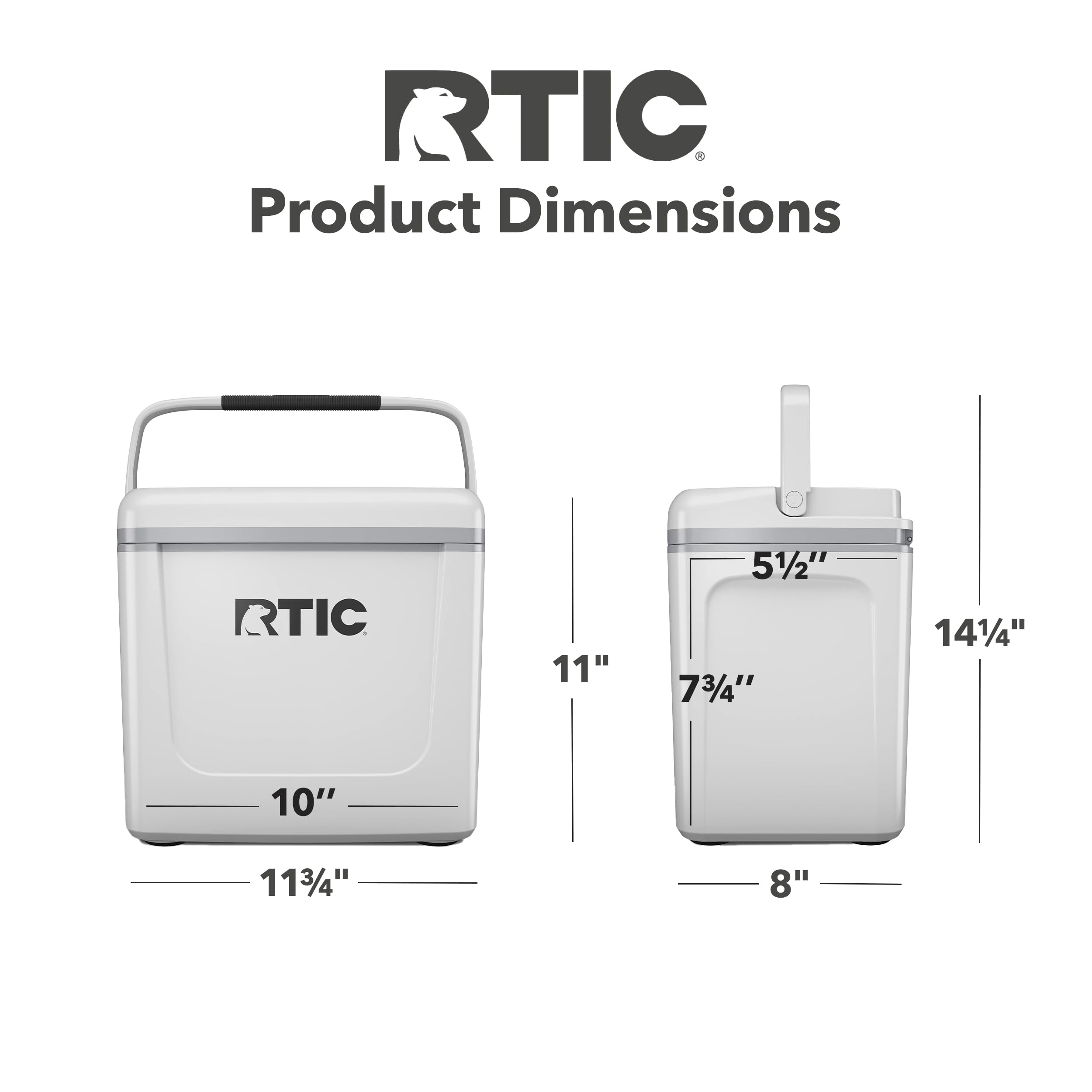Foto 5 pulgar | Enfriador Rtic Road Trip 8qt Blanco Y Gris - Venta Internacional.