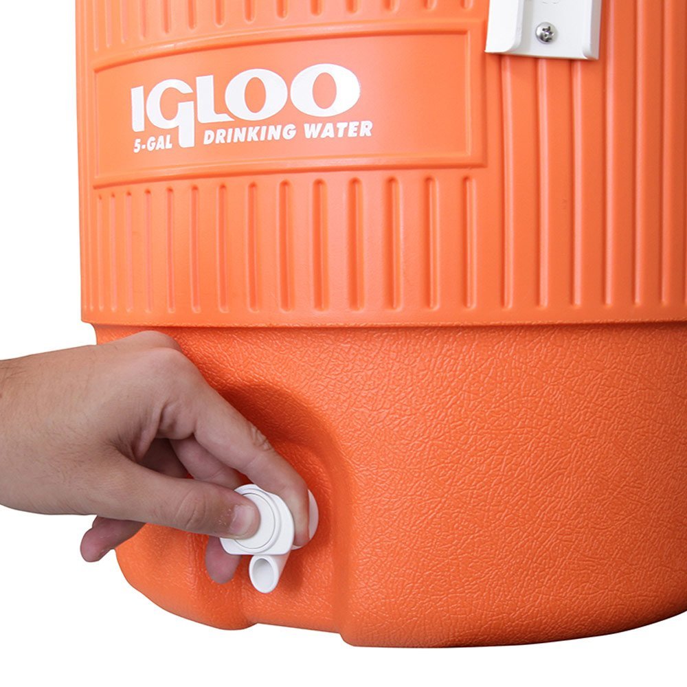 Foto 4 | Hielera Igloo De 19 Litros Con Tapa De Asiento, Color Naranja - Venta Internacional.