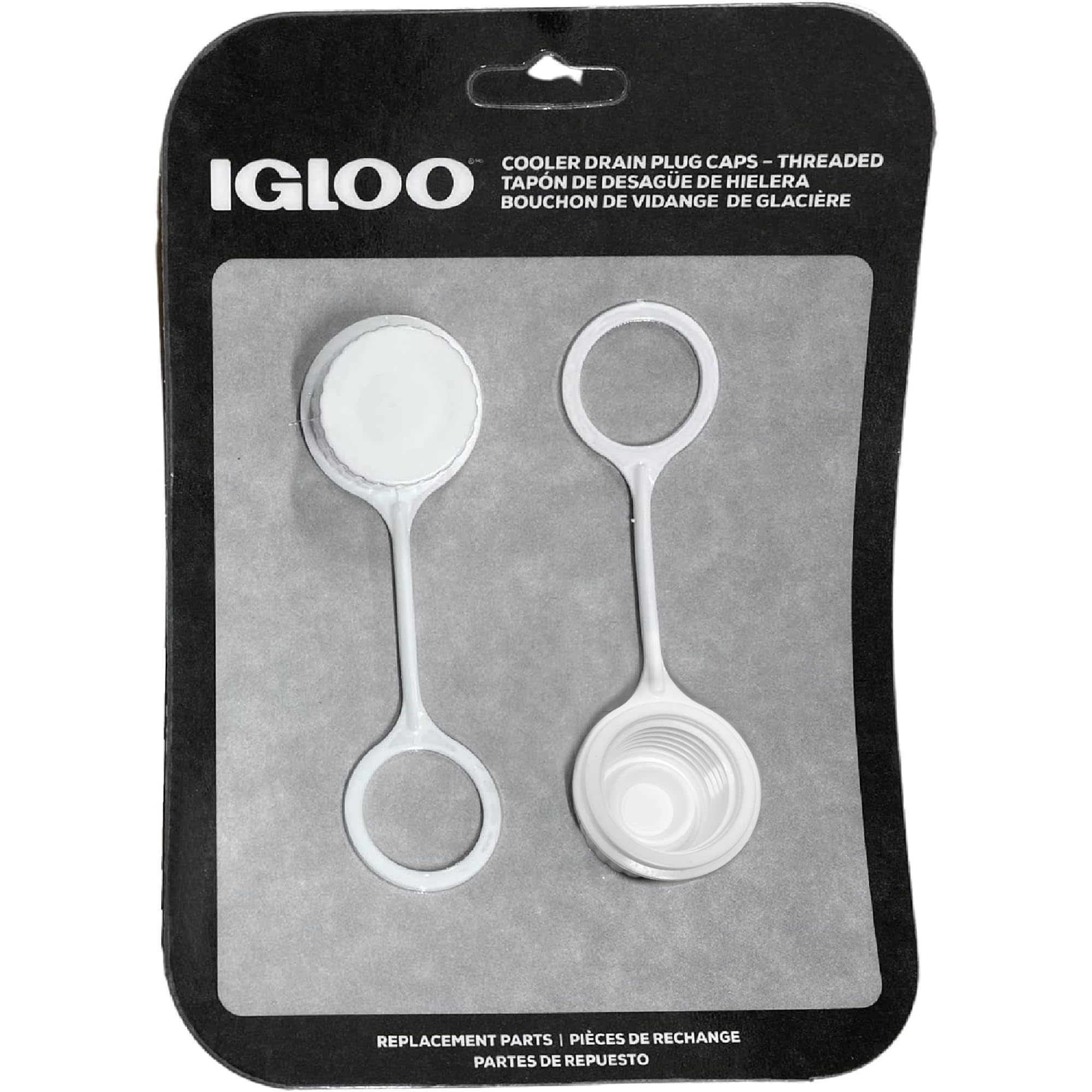 Tapones De Desagüe Para Enfriadores Igloo 20049, Blancos, Pequeños, Con Correa - Venta Internacional.