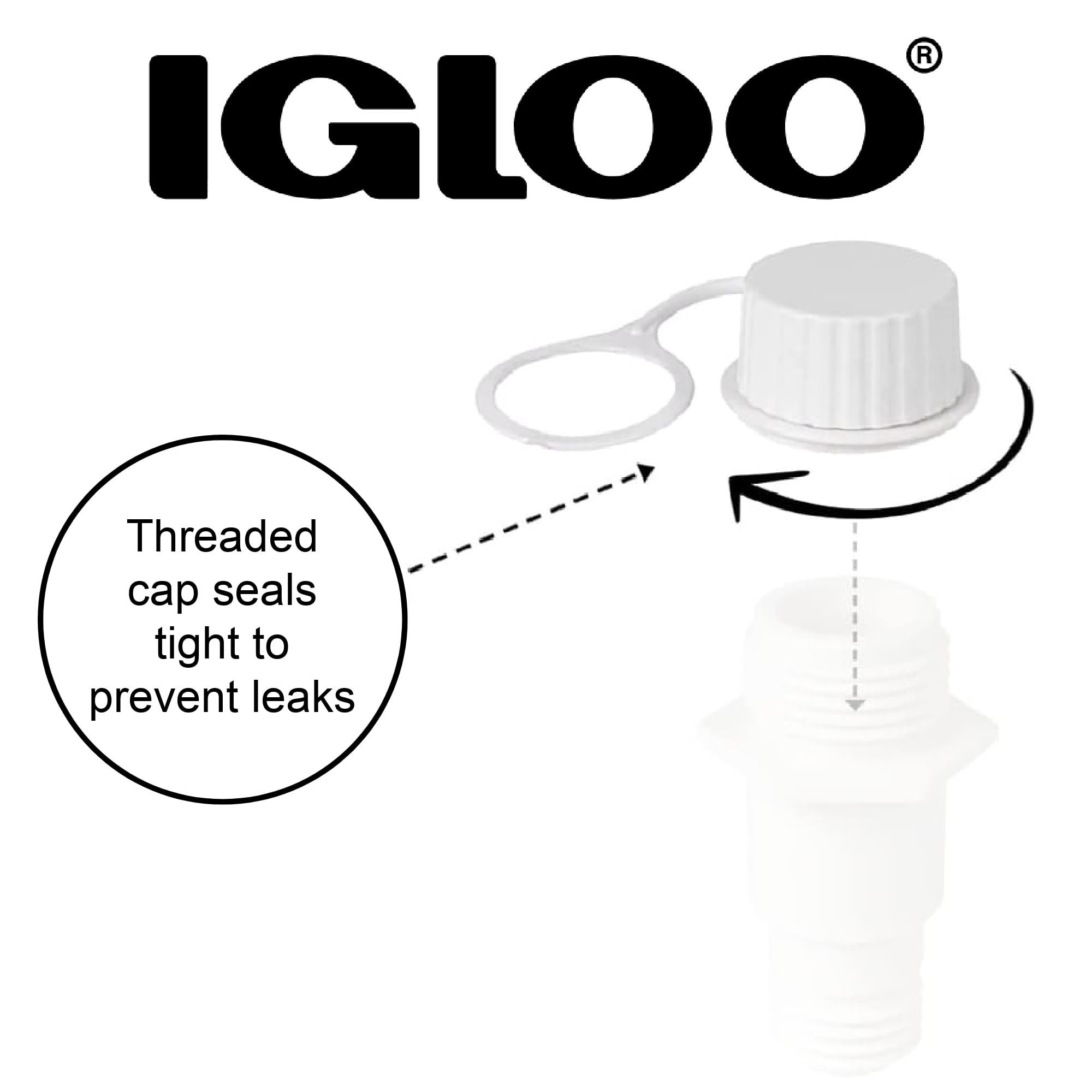 Foto 4 pulgar | Tapones De Desagüe Para Enfriadores Igloo 20049, Blancos, Pequeños, Con Correa - Venta Internacional.