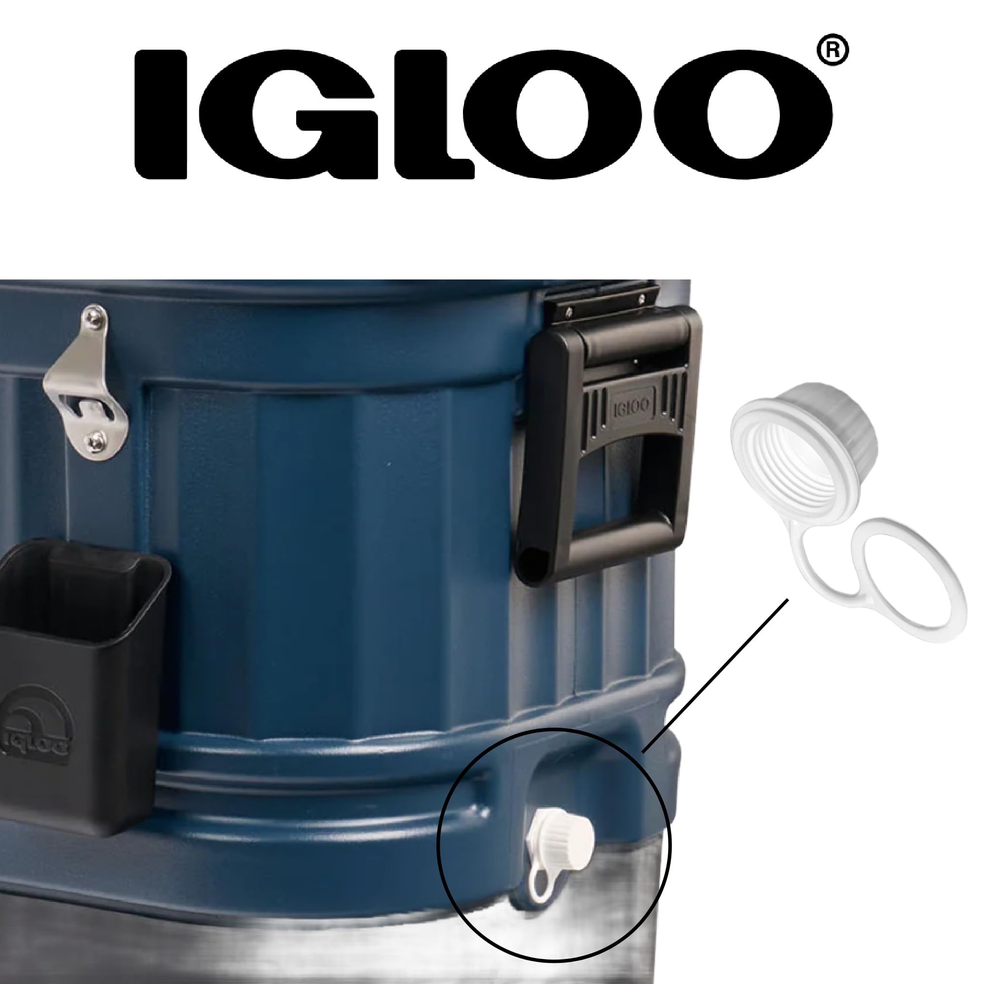 Foto 5 pulgar | Tapones De Desagüe Para Enfriadores Igloo 20049, Blancos, Pequeños, Con Correa - Venta Internacional.