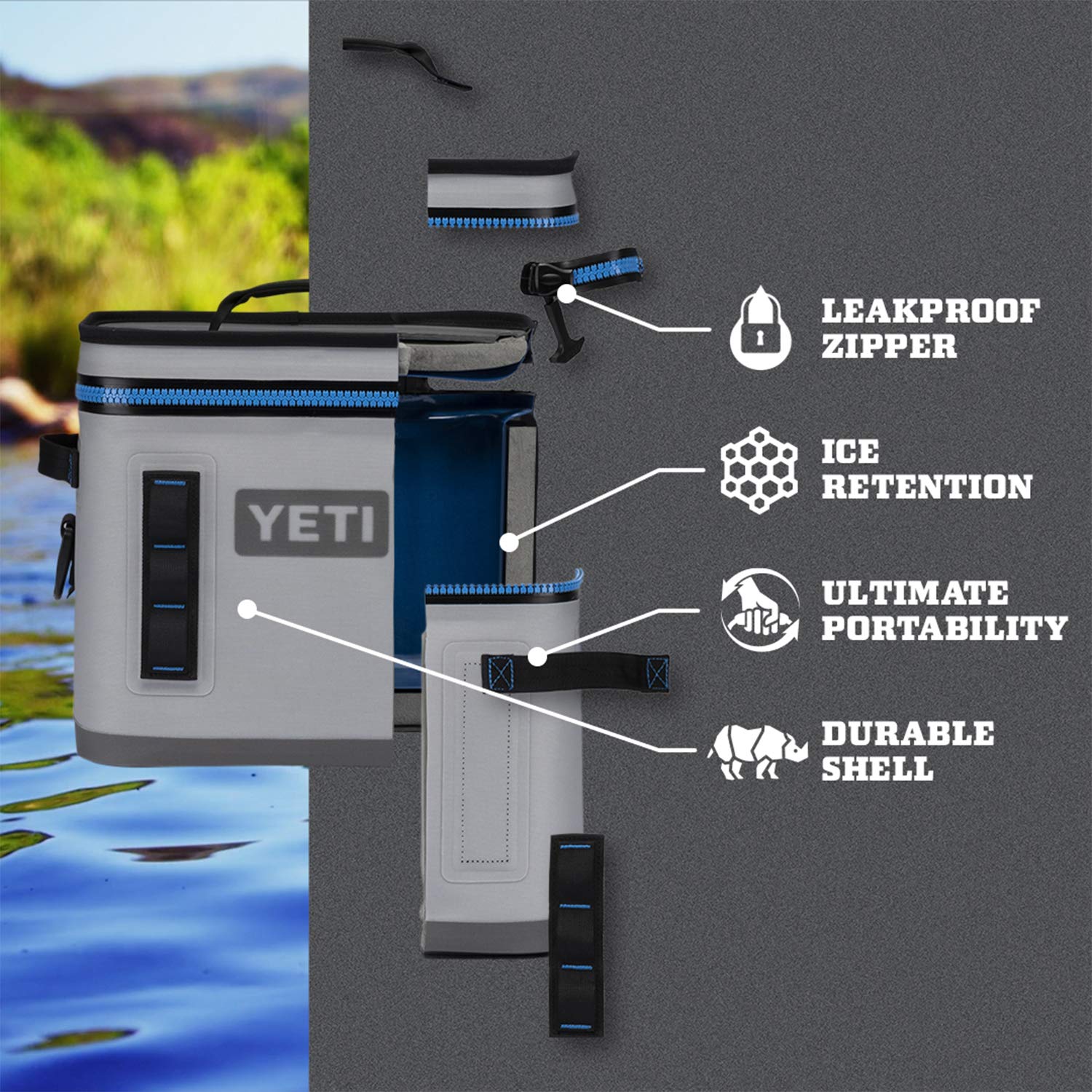 Foto 2 | Nevera Portátil Yeti Hopper Flip 18 Charcoal 20l - Venta Internacional.