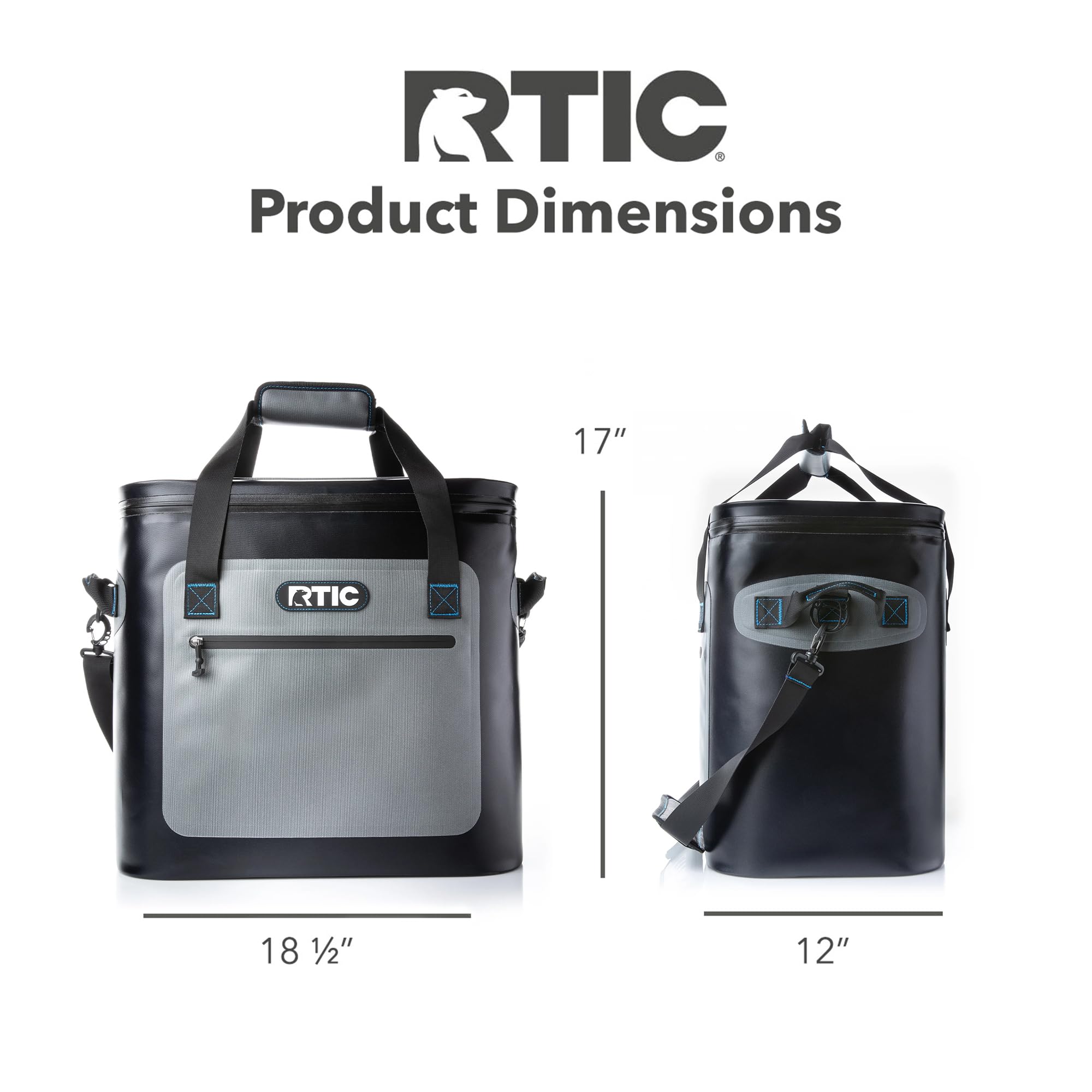 Foto 5 pulgar | Bolsa Térmica Rtic Soft Cooler 40 Latas Azul/gris A Prueba De Fugas - Venta Internacional.
