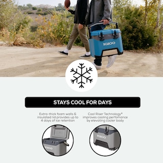 Foto 4 | Cooler Igloo Bmx, Gris, 25 Cuartos De Galón, Tiene Capacidad Para 37 Latas - Venta Internacional.