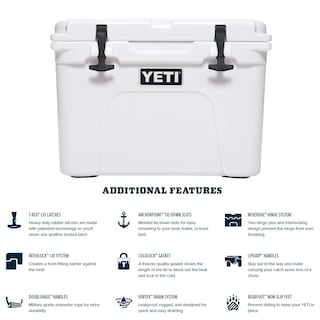 Foto 6 | Hielera Portátil Yeti Tundra 35 Blanca Con Capacidad De 20 Litros - Venta Internacional.