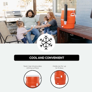 Foto 4 | Dispensador De Agua Portátil Cooler Igloo Sports De 10 Galones, Color Naranja - Venta Internacional.