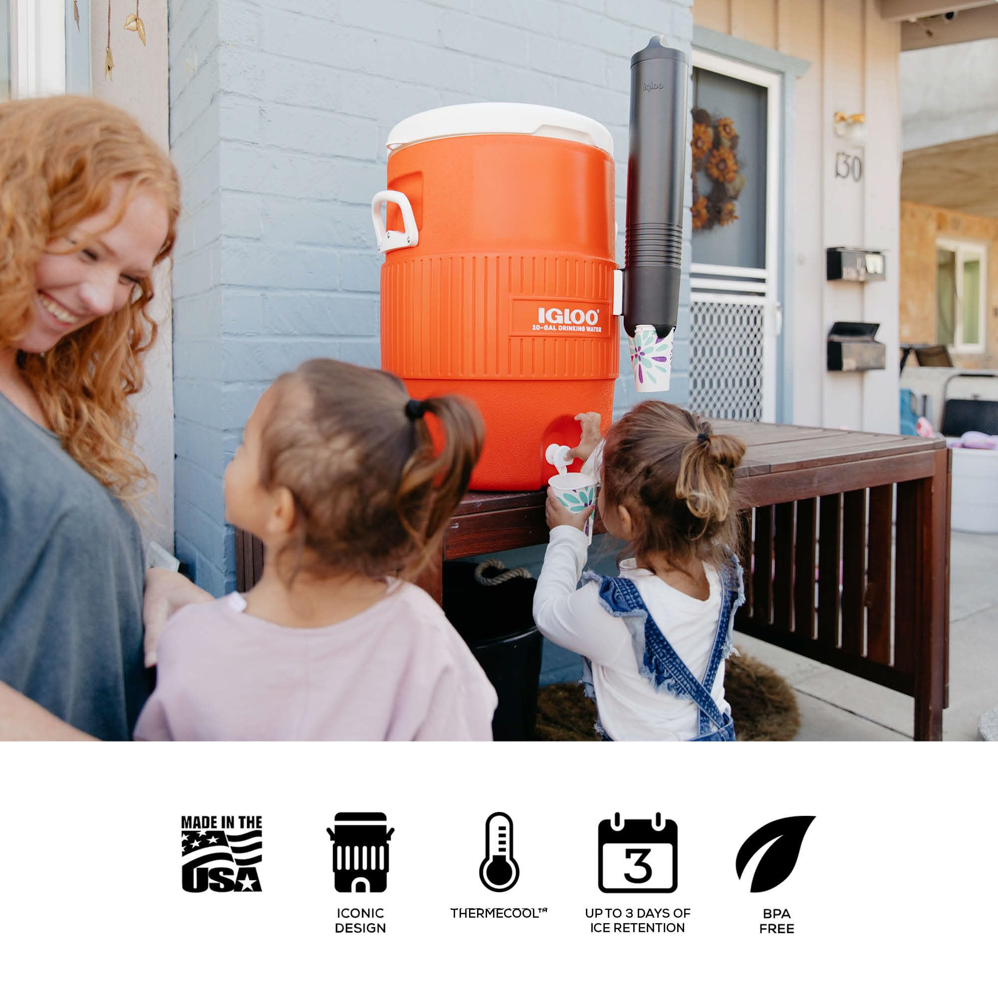 Foto 5 | Dispensador De Agua Portátil Cooler Igloo Sports De 10 Galones, Color Naranja - Venta Internacional.
