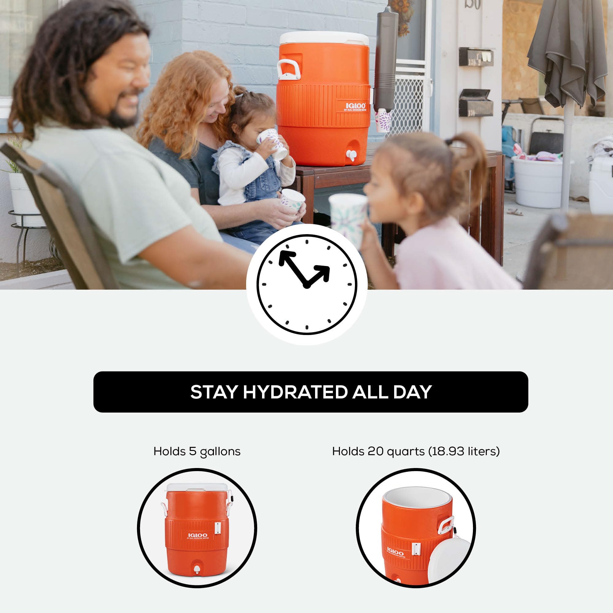 Foto 6 | Dispensador De Agua Portátil Cooler Igloo Sports De 10 Galones, Color Naranja - Venta Internacional.
