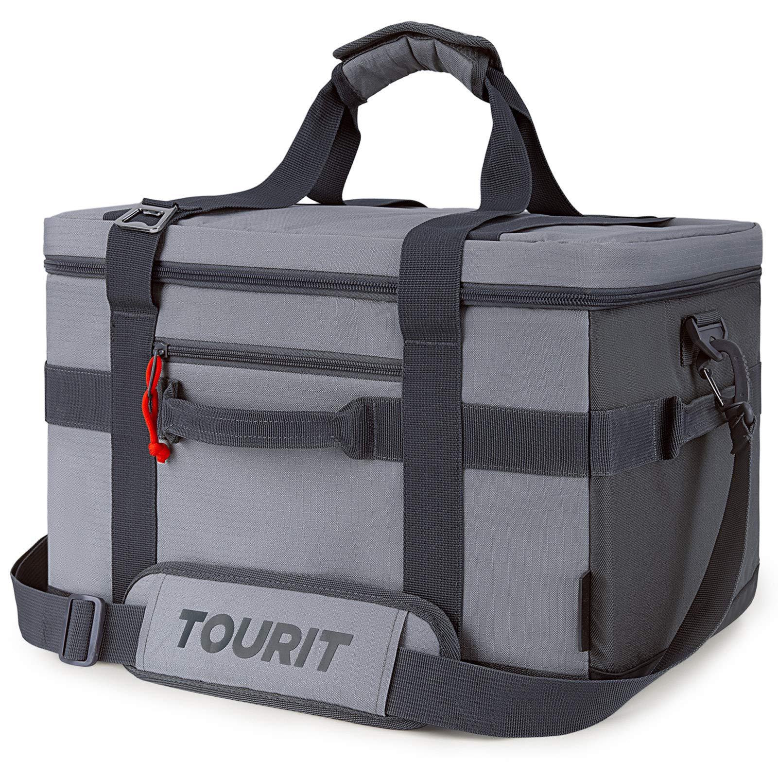 Bolsa Térmica Tourit De 32 Litros Con Aislamiento, 48 Latas, Para Pícnic En La Playa, Gris - Venta Internacional.
