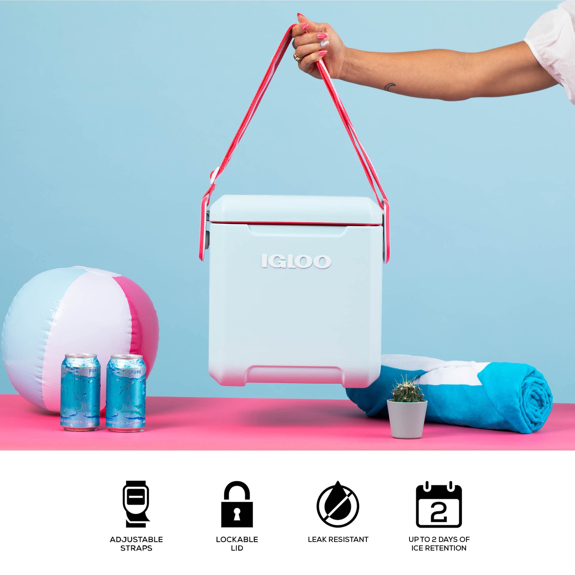 Foto 4 pulgar | Etiqueta Cooler Igloo Mist A Lo Largo De La Parte Superior, 11 Litros - Venta Internacional.