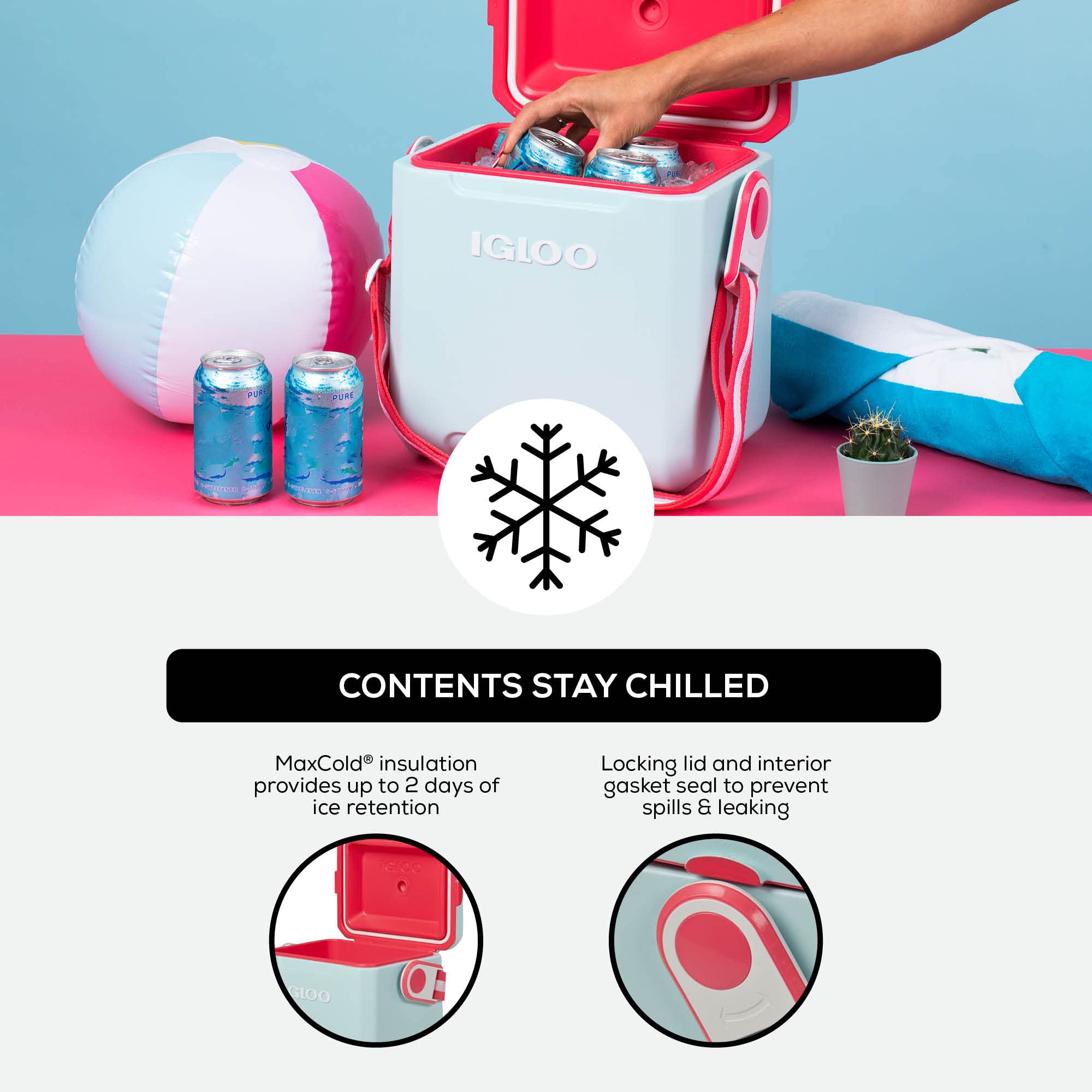 Foto 5 pulgar | Etiqueta Cooler Igloo Mist A Lo Largo De La Parte Superior, 11 Litros - Venta Internacional.