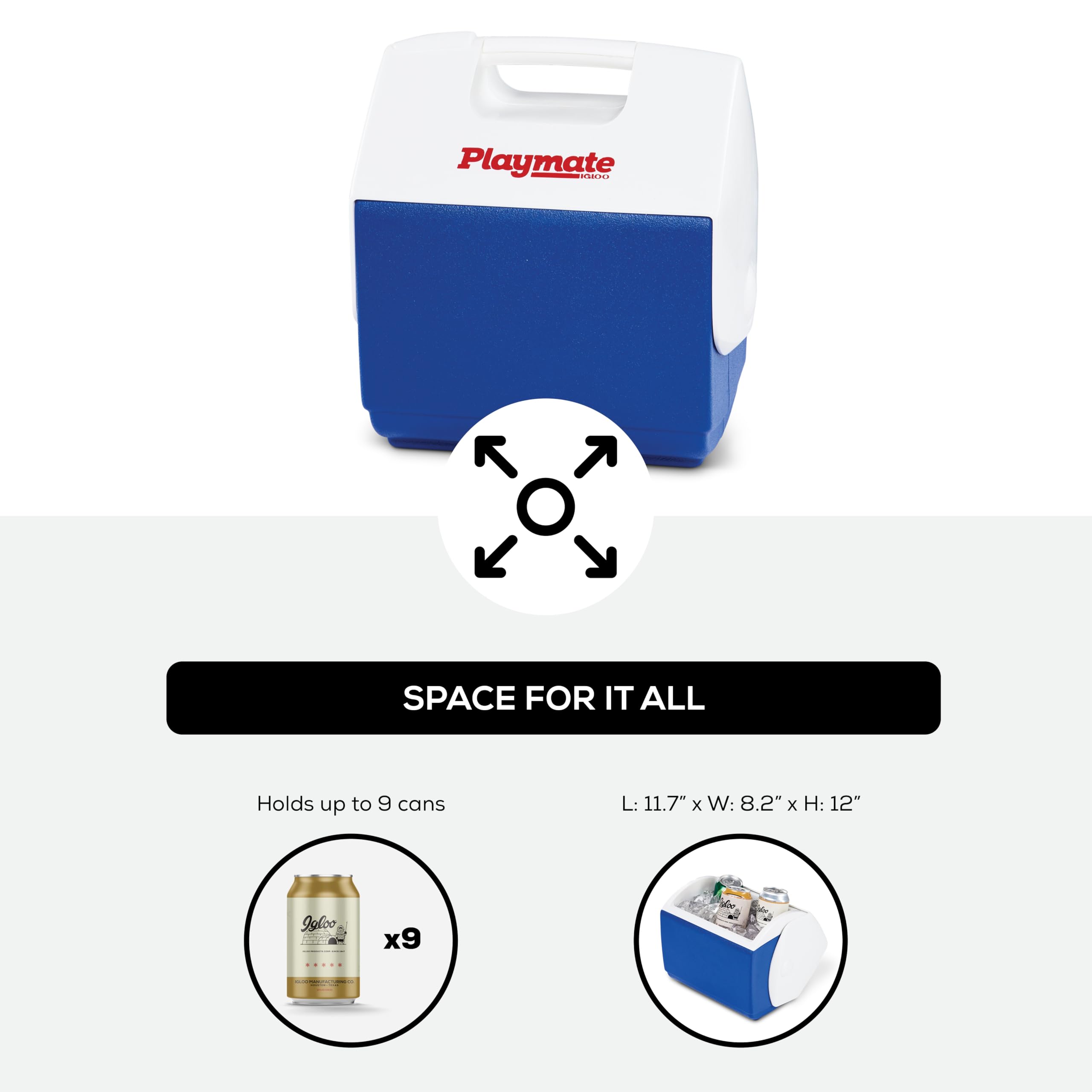 Foto 3 pulgar | Cooler Igloo Playmate Pal Azul/blanco 7l - Venta Internacional.
