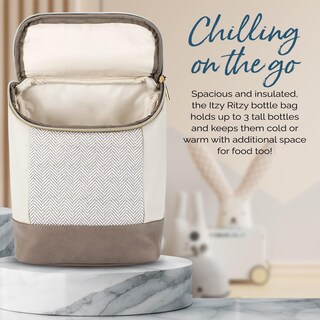 Foto 5 | La Bolsa Aislante Para Botellas Itzy Ritzy Mantiene Las Botellas Calientes Y Frías, Color Vainilla - Venta Internacion