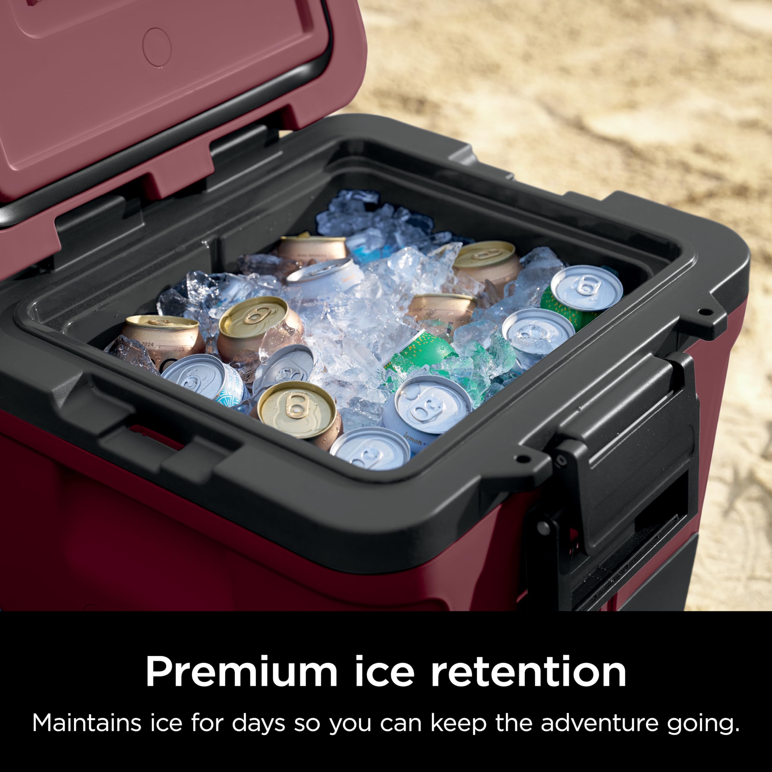 Foto 5 pulgar | Cooler Ninja Frostvault 30qt Con Ruedas Aisladas Canyon Red - Venta Internacional.