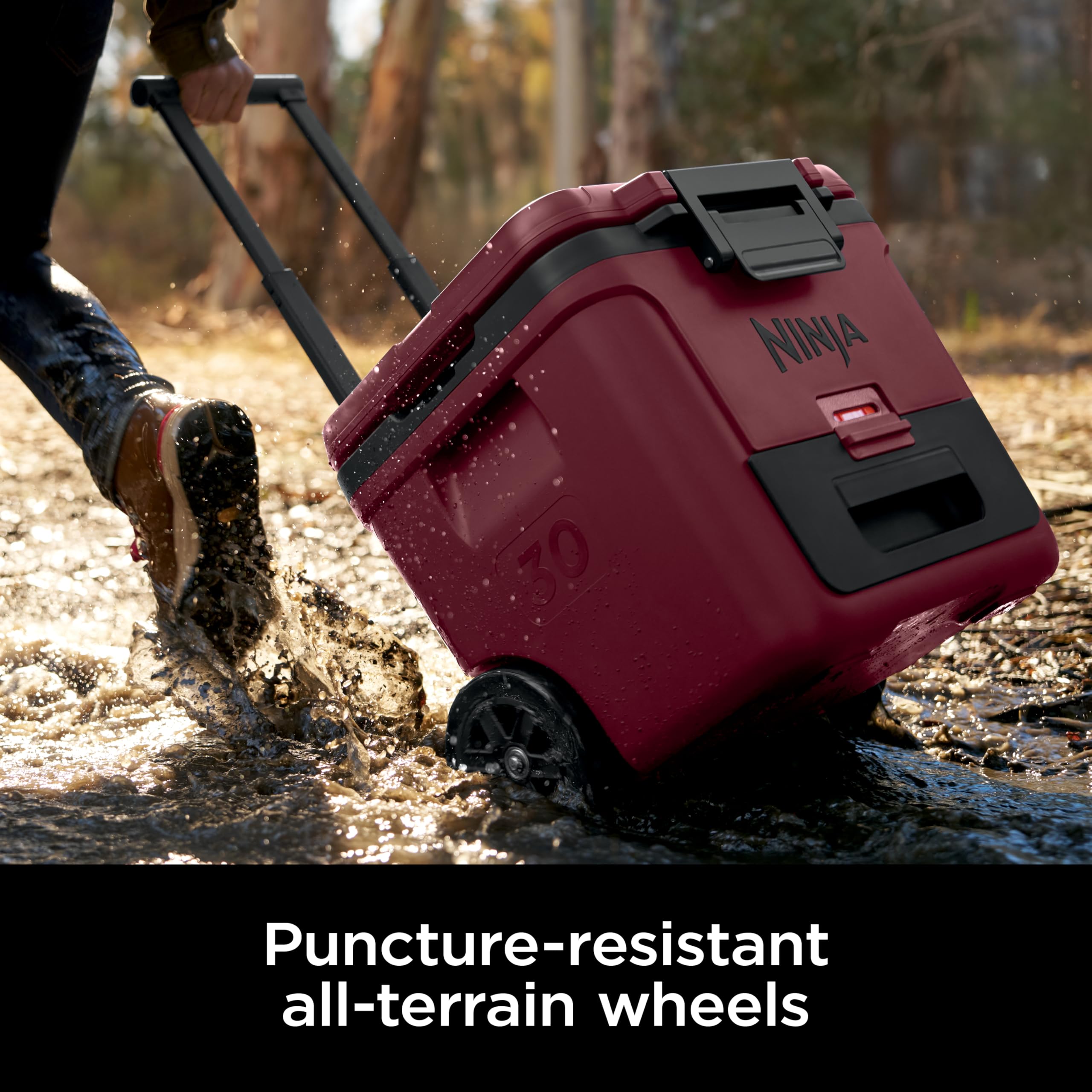 Foto 6 pulgar | Cooler Ninja Frostvault 30qt Con Ruedas Aisladas Canyon Red - Venta Internacional.