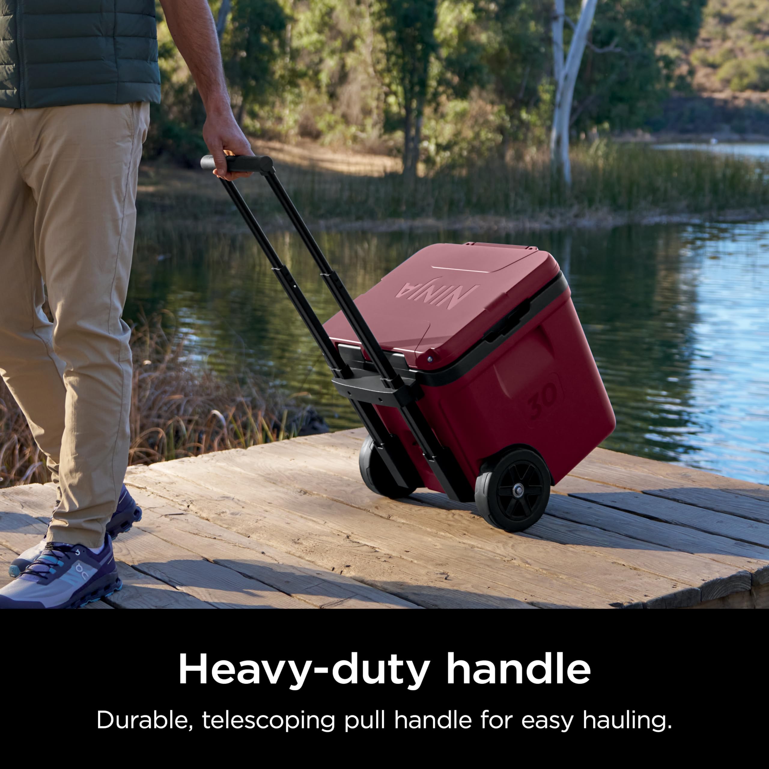 Foto 7 pulgar | Cooler Ninja Frostvault 30qt Con Ruedas Aisladas Canyon Red - Venta Internacional.