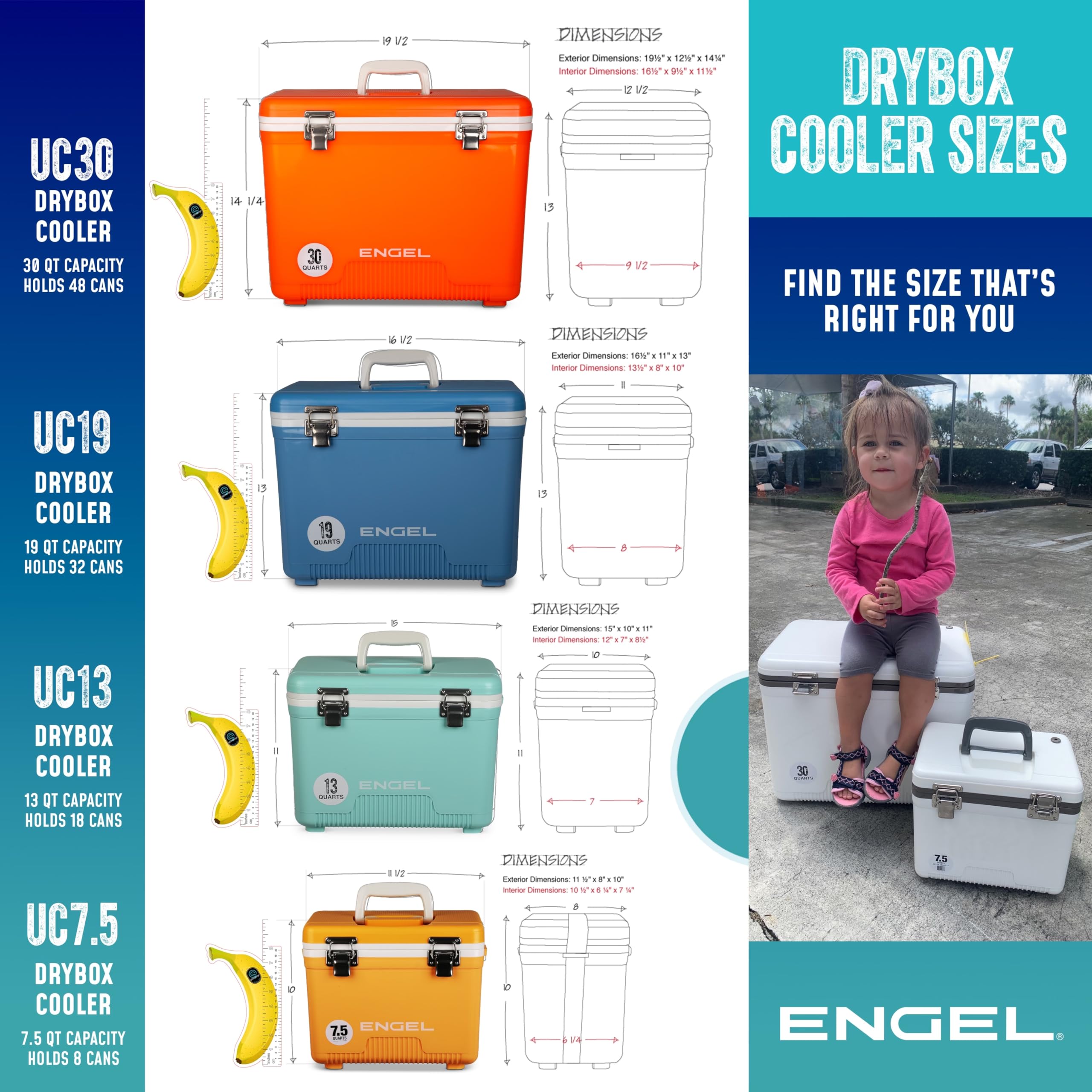 Foto 4 | Caja Seca Hermética Cooler Engel Uc19 De 19 Cuartos De Galón, A Prueba De Fugas, Plateada - Venta Internacional.