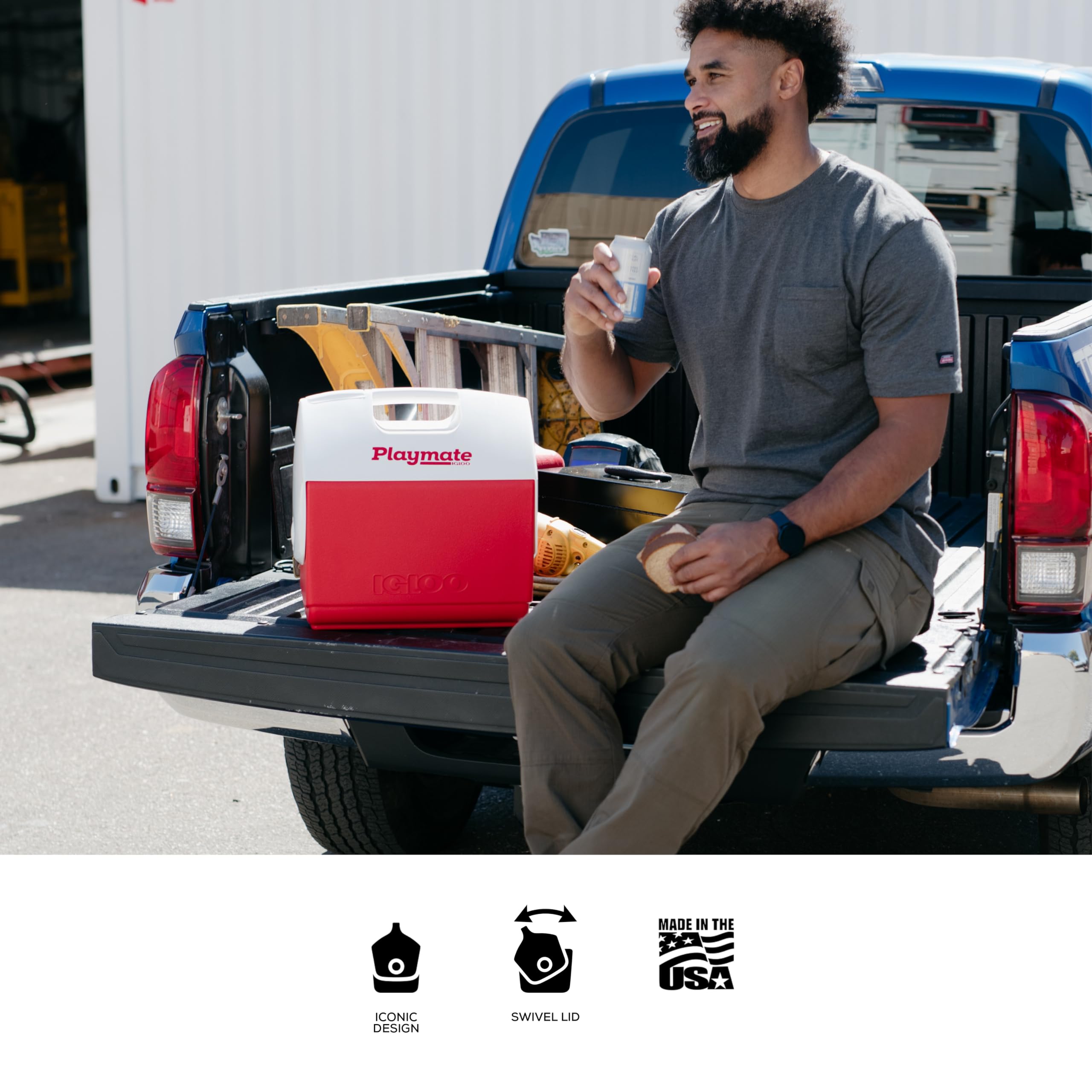 Foto 5 | Cooler Igloo Playmate Elite Rojo/blanco De 16 Litros Para Picnics Y Acampadas - Venta Internacional.