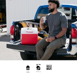 Foto 5 | Cooler Igloo Playmate Elite Rojo/blanco De 16 Litros Para Picnics Y Acampadas - Venta Internacional.