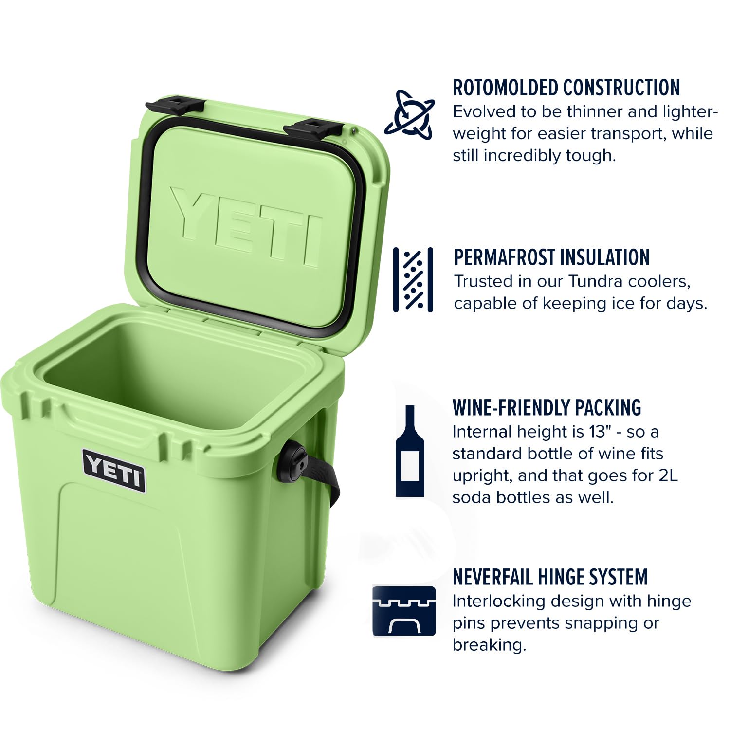 Foto 4 pulgar | Enfriador Yeti Roadie 24 Key Lime Con Capacidad De 24 Litros - Venta Internacional.