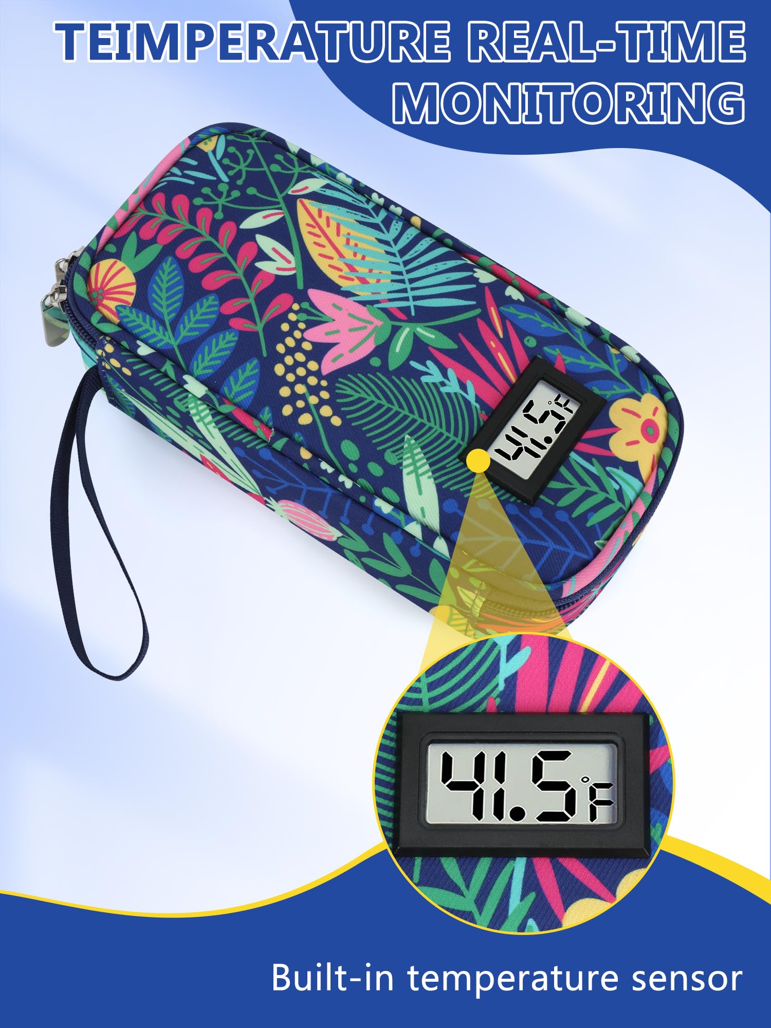 Foto 2 | Estuche De Viaje Para Enfriador De Insulina Youshares Con Pantalla De Temperatura - Venta Internacional.
