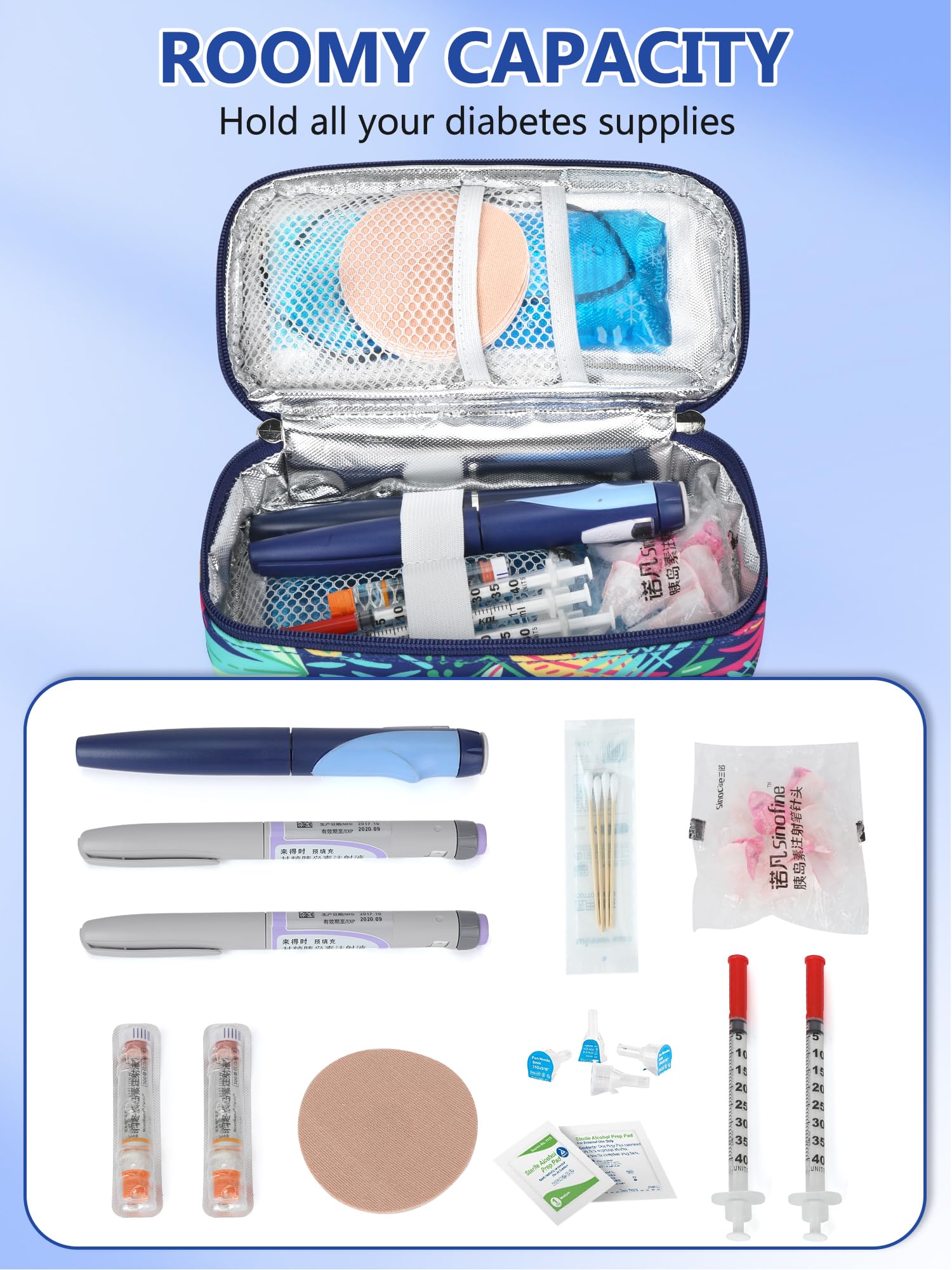 Foto 3 | Estuche De Viaje Para Enfriador De Insulina Youshares Con Pantalla De Temperatura - Venta Internacional.