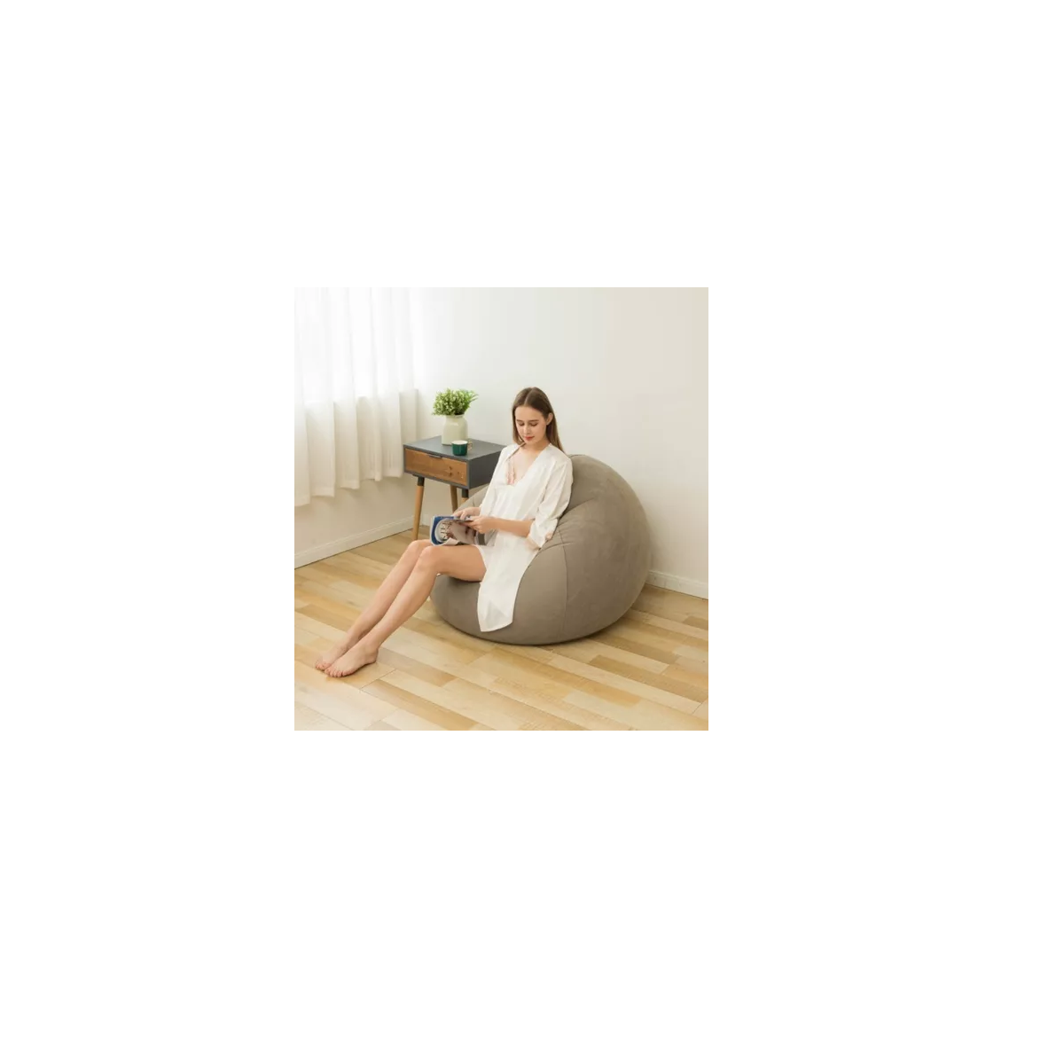 Foto 3 pulgar | Sofá Inflable Plegable Con Bomba De Inflado Eo Safe Imports Esi-18018 Beige