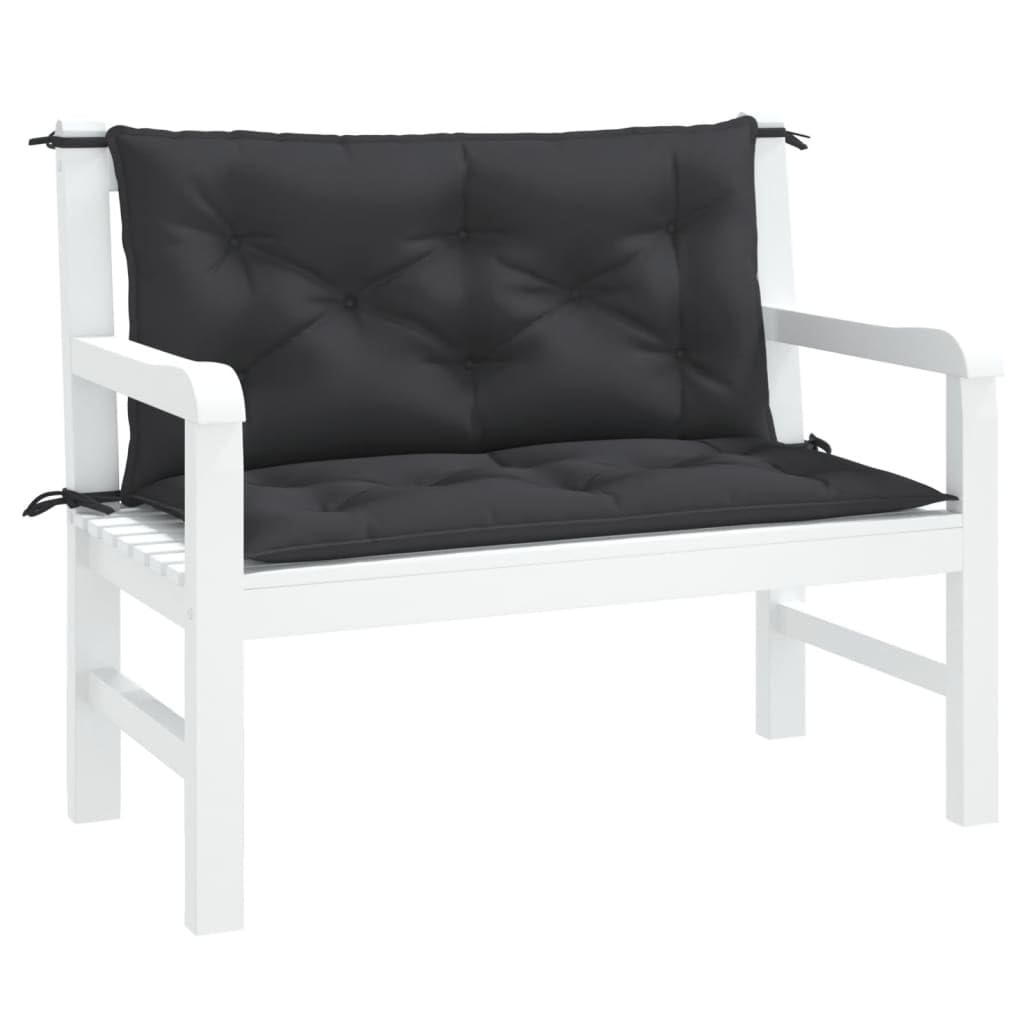 Foto 4 pulgar | Cojines para Banco de Jardín VidaXL Negro 2 Piezas - Venta Internacional
