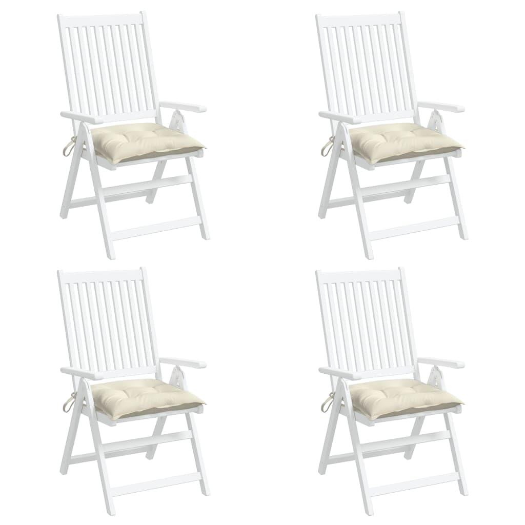 Foto 2 pulgar | Cojines para Silla VidaXL Blanco Crema 4 Piezas - Venta Internacional