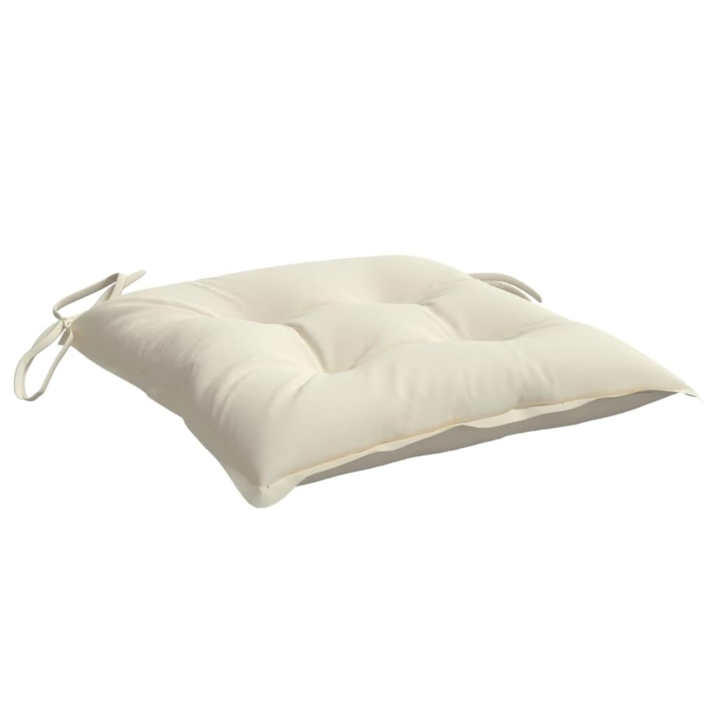 Foto 5 | Cojines para Silla VidaXL Blanco Crema 4 Piezas - Venta Internacional