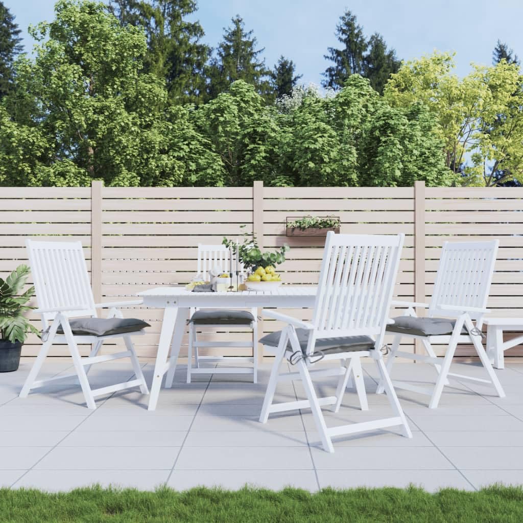 Foto 2 | Cojines para Sillas de Jardín VidaXL Gris 4 Piezas - Venta Internacional