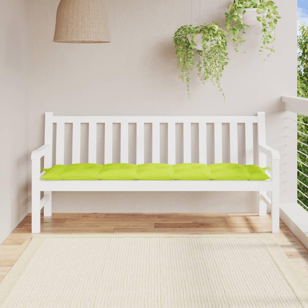 Foto 2 | Cojín para Banco de Jardín VidaXL Tela Oxford Verde Brillante 1 Pieza - Venta Internacional