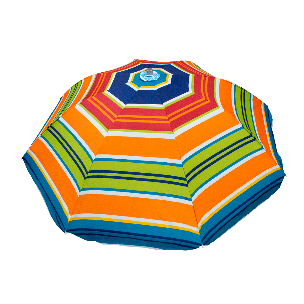 Sombrilla Grande Azul 3 m Exterior Sol/Lluvia color Naranja para Playa/Jardín