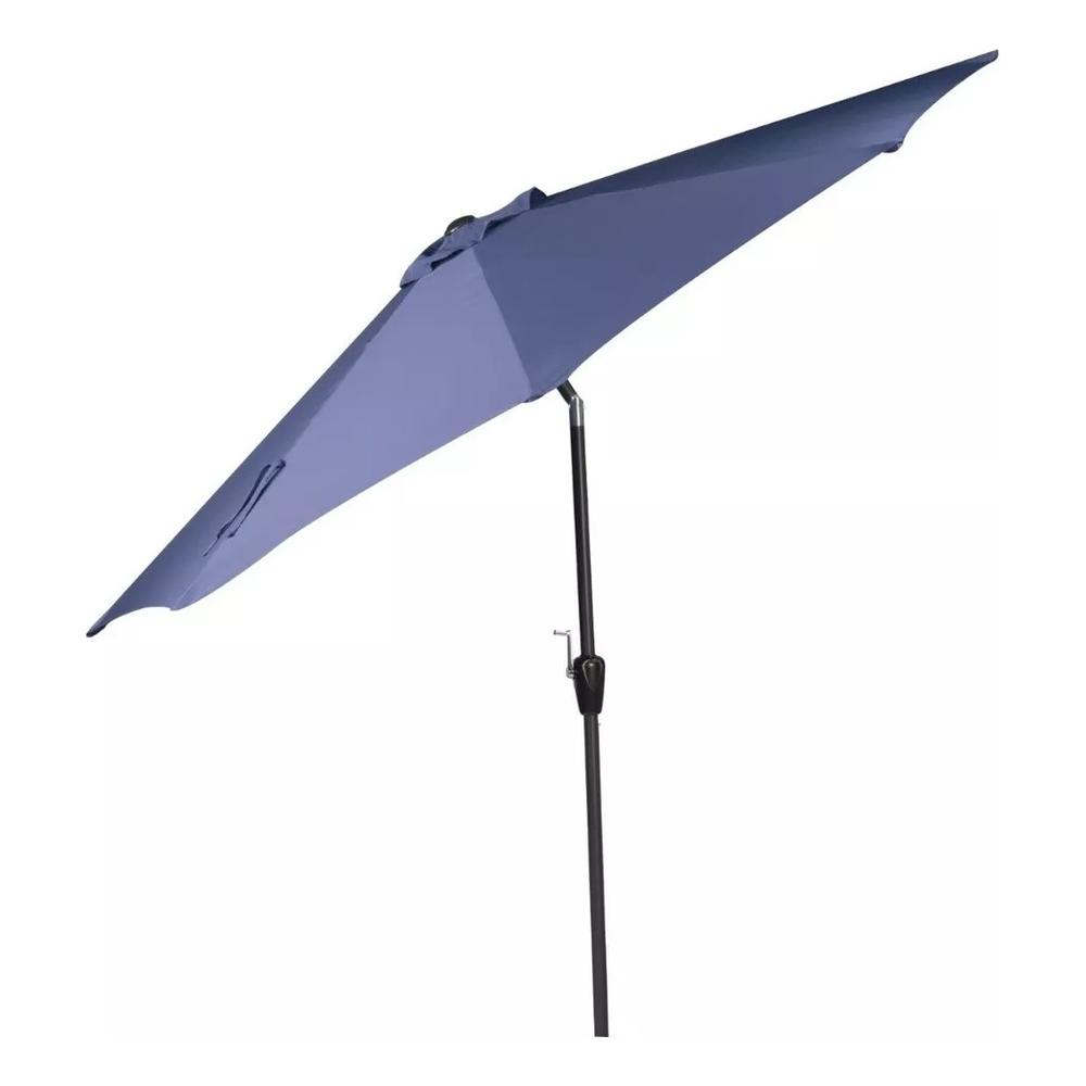 Sombrilla Plegable Para Exterior Jardín Playa Manivela 2.7m $1,260