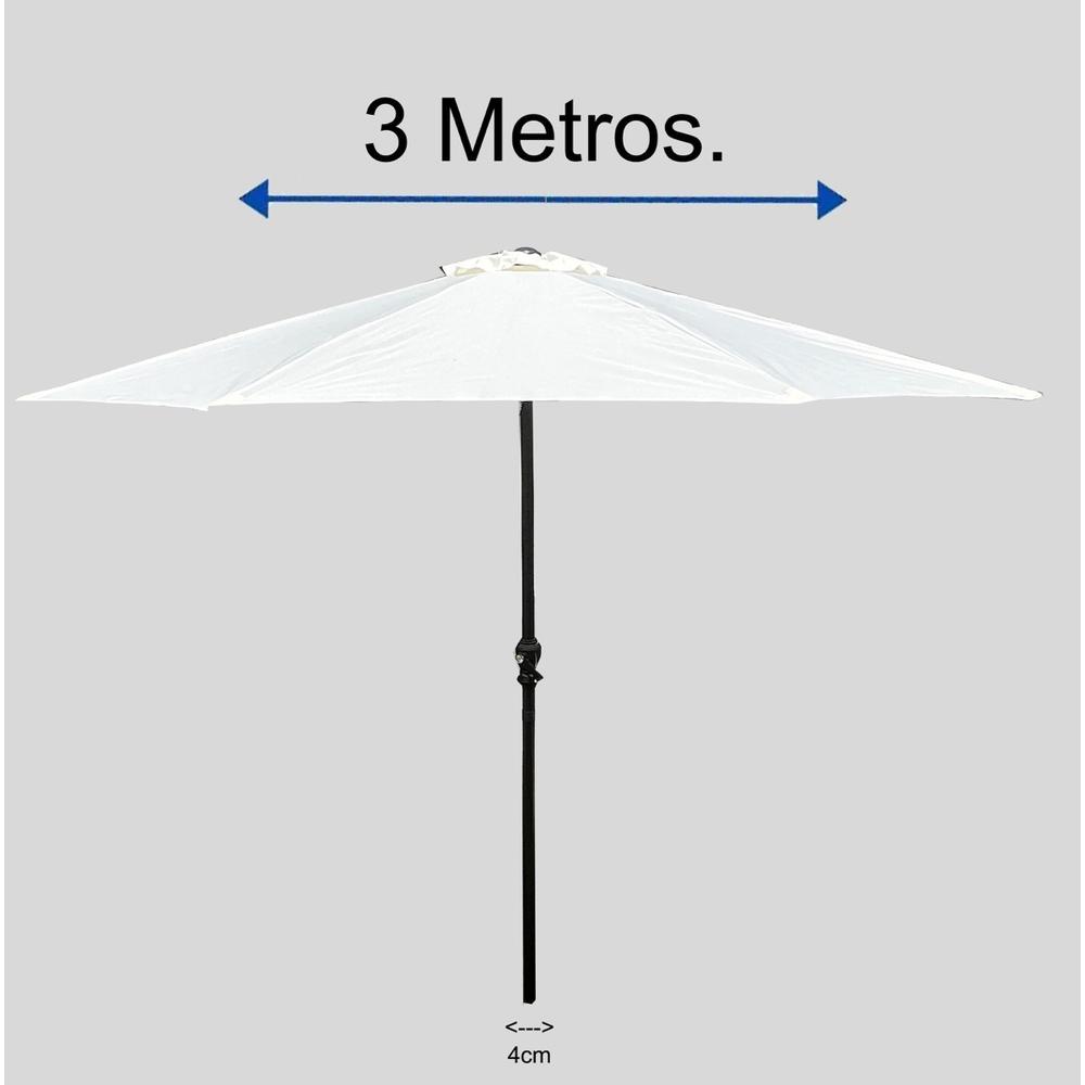 Foto 7 pulgar | 2 Sombrilla Plegable 3 Mts Para Jardin Playa Camp Exterior.