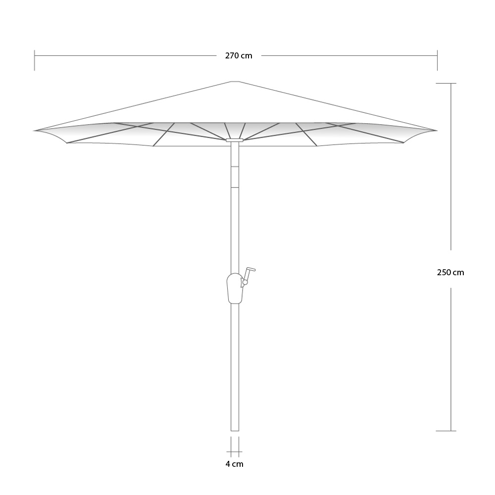 Foto 2 | Ilios Innova Sombrilla Para Jardín Y Playa Portátil, Impermeable, Ajustable Y Resistente Al Sol Para Terraza Y Patio