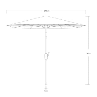 Foto 2 | Ilios Innova Sombrilla Para Jardín Y Playa Portátil, Impermeable, Ajustable Y Resistente Al Sol Para Terraza Y Patio