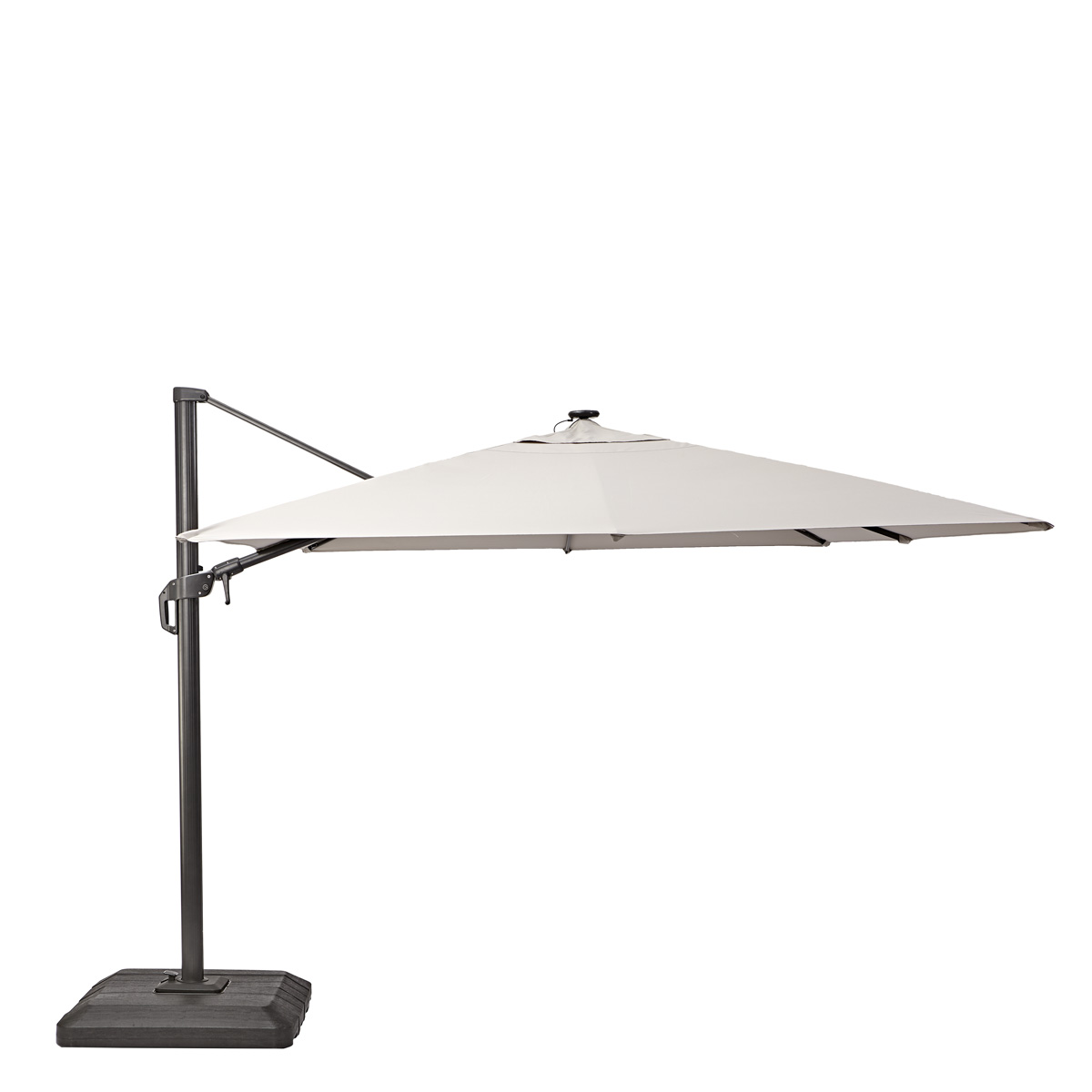 Sombrilla Lateral 2.8m Con Luz Led Naterial, Modelo Sonora Ii