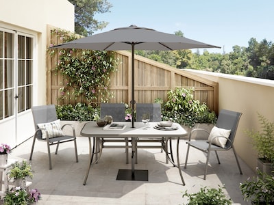 Foto 5 | Naterial Sombrilla Hexagonal Polar 2.6m Poste Central Para Mesa