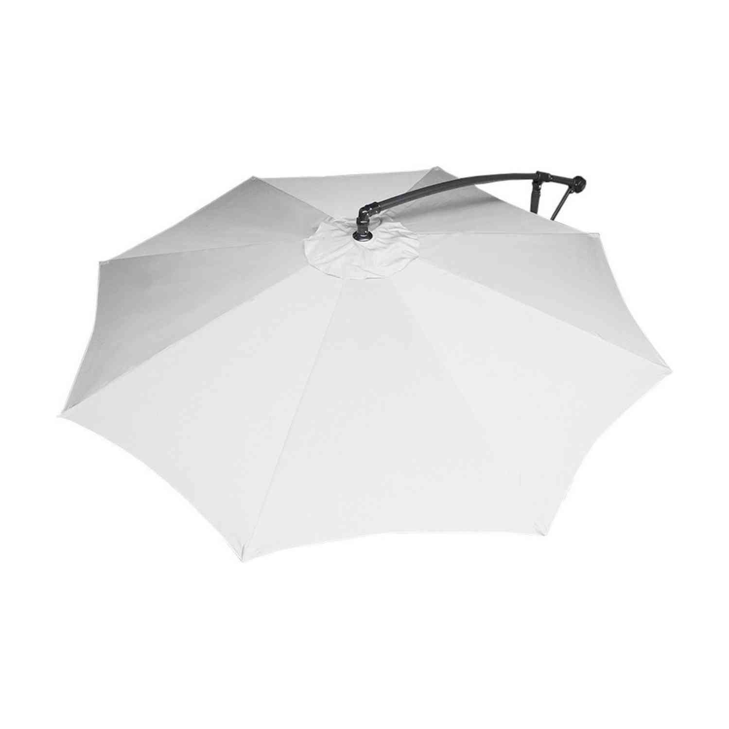 Foto 4 pulgar | Sombrilla Jardin Playa Sol Angulo 3m Base Exterior Blanco Jardimex
