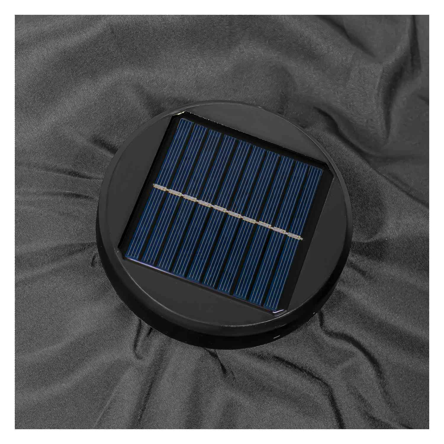 Foto 5 pulgar | Sombrilla 2.63m Luz Led Jardin Exterior Patio Playa Terraza Gris Jardimex