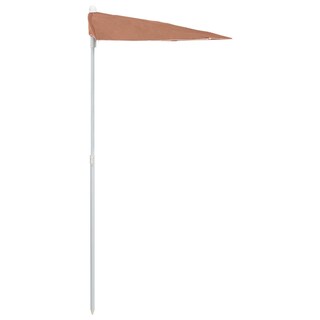 Foto 7 | Sombrilla De Jardín Vidaxl Semicircular De Poliéster Naranja Terracota - Venta Internacional.