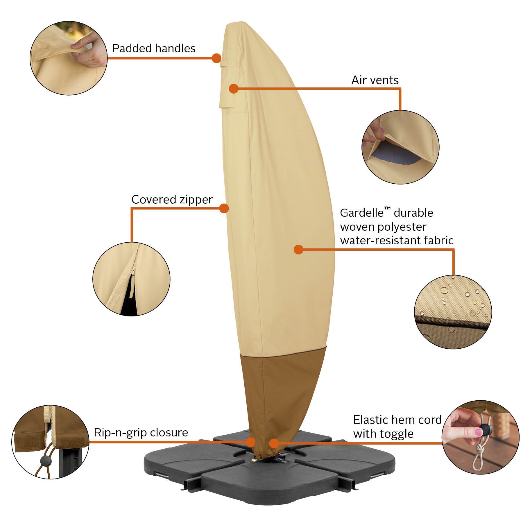 Foto 6 pulgar | Funda Para Sombrilla De Patio Classic Accessories Veranda, 4 M - Venta Internacional.